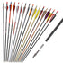 Customizable Pure/Mixed Carbon Arrows with Turkey Feather and Screw-in Field Tip