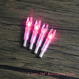 Archery 6.2mm/0.246" LED Lighted Nocks for Outdoor Hunting